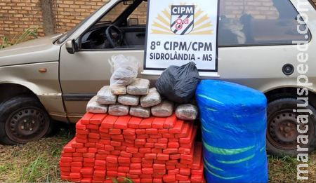 Polícia Militar de Sidrolândia prende indivíduo e apreende 149 tabletes de maconha após denúncia anônima 