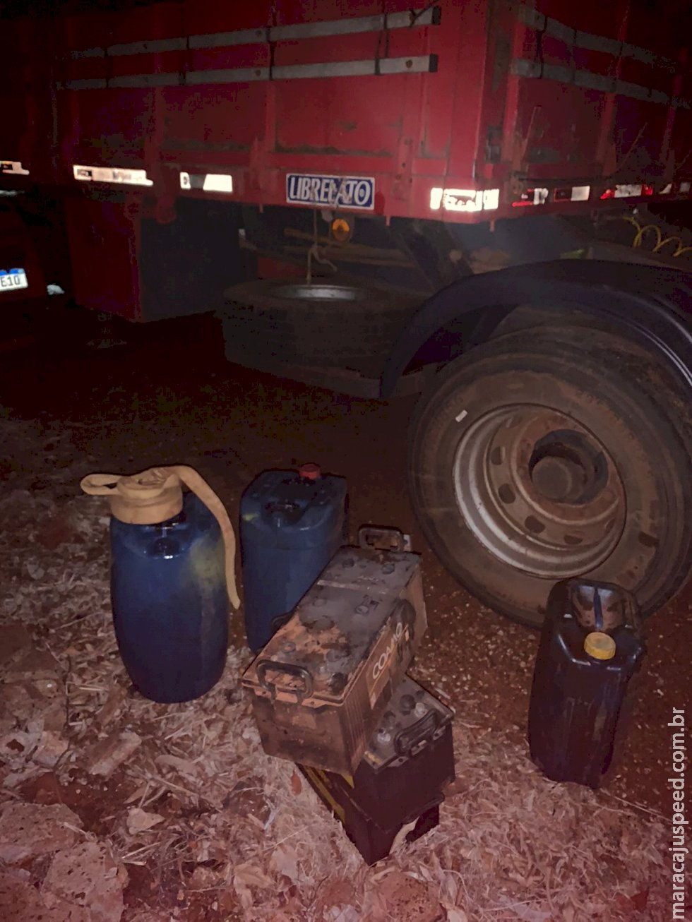 Quadrilha frustrada ao tentar roubar óleo diesel e baterias de caminhões em Montese Quadrilha frustrada ao tentar roubar óleo diesel e baterias de caminhões em Montese
