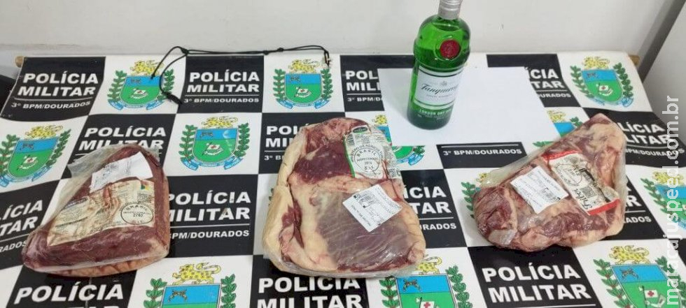 Homem é preso após furtar picanha e vinho em mercado de Dourados Homem é preso após furtar picanha e vinho em mercado de Dourados