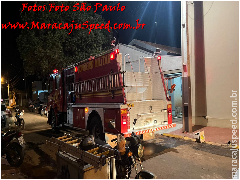Maracaju: Militares do Corpo de Bombeiros atendem ocorrência de incêndio em residência na Vila Moreninha