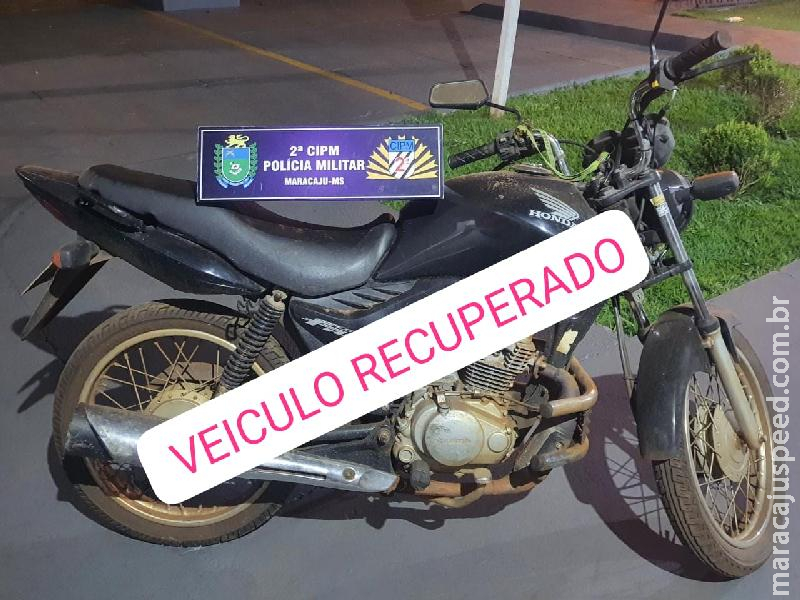 Maracaju: Polícia Militar recupera motocicleta furtada em fevereiro de 2023