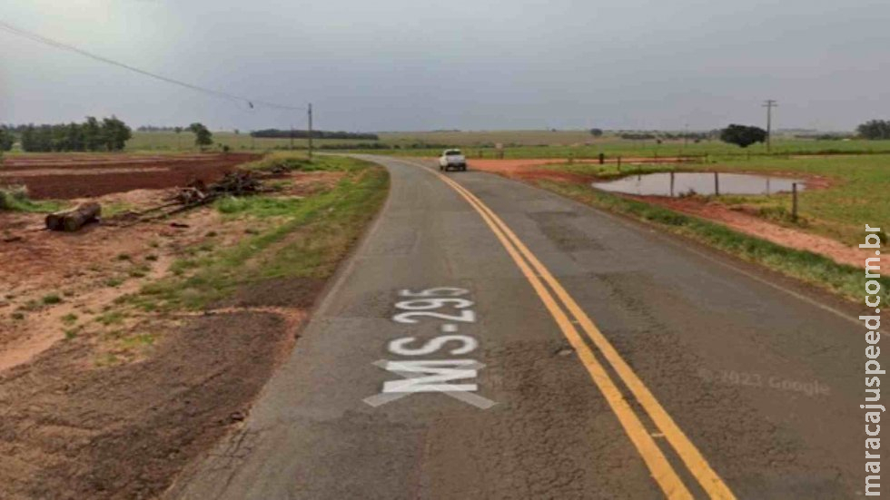 Motociclisita morre após bater contra vaca solta na pista em Eldorado na MS-295