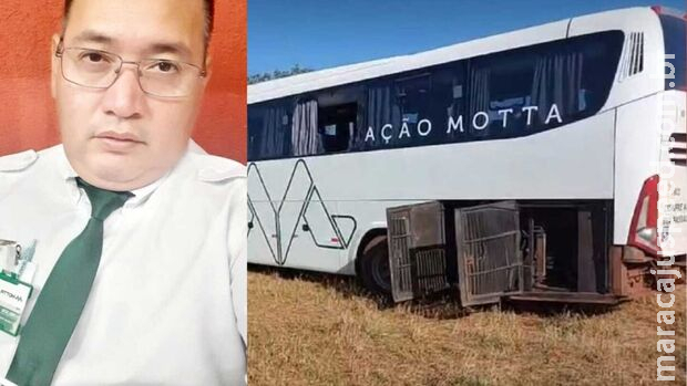 Motorista de ônibus atingido por peça de caminhão na estrada é identificado