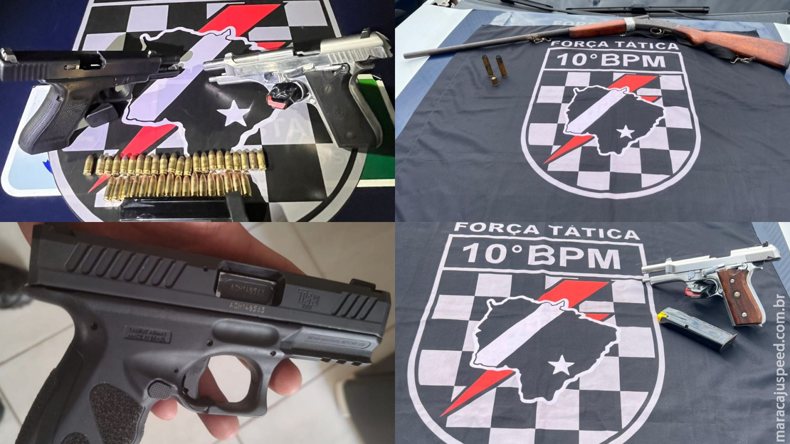 Pistolas, revólver e espingarda: PM apreendeu 10 armas de fogo em uma semana no Anhanduizinho Pistolas, revólver e espingarda: PM apreendeu 10 armas de fogo em uma semana no Anhanduizinho