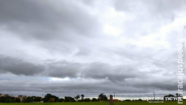 Sábado amanhece nublado, mas tempo permanece seco em Mato Grosso do Sul