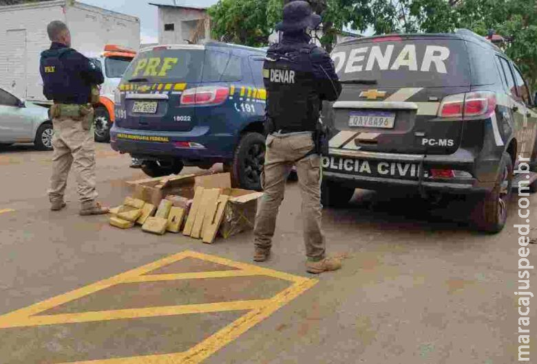 Caminhoneiro é preso com carga de maconha avaliada em R$ 616 mil Caminhoneiro é preso com carga de maconha avaliada em R$ 616 mil