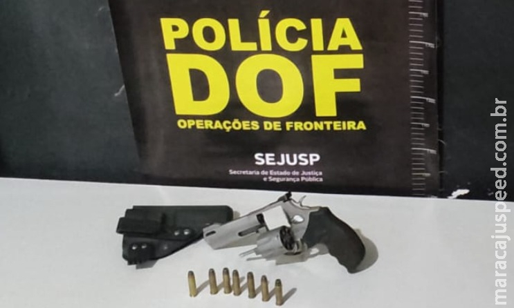 DOF prende homem com arma de fogo de uso restrito em Sete Quedas