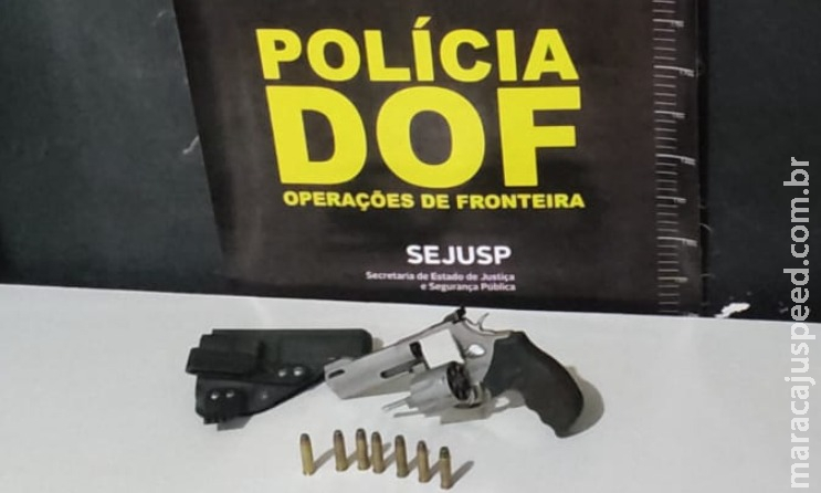 DOF prende homem com arma de fogo de uso restrito em Sete Quedas DOF prende homem com arma de fogo de uso restrito em Sete Quedas