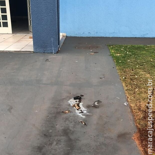 Explosivo é lançado contra pelotão da PM de Rio Brilhante Explosivo é lançado contra pelotão da PM de Rio Brilhante