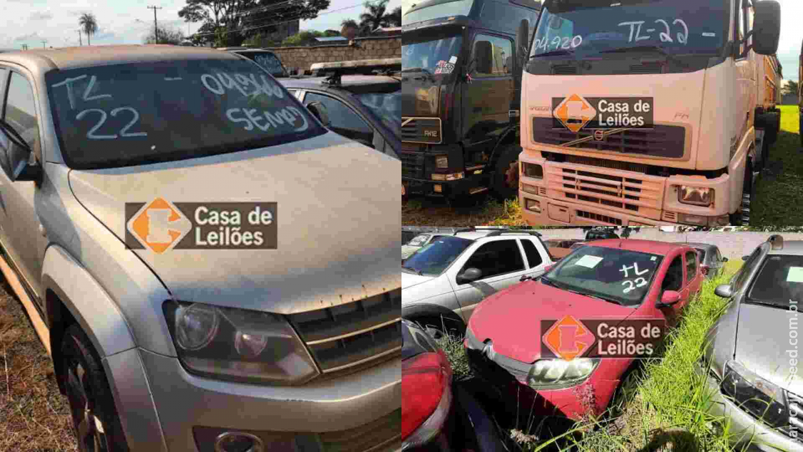 Leilão com 16 veículos em MS tem Amarok a partir de R$ 18 mil e caminhão por R$ 23,4 mil