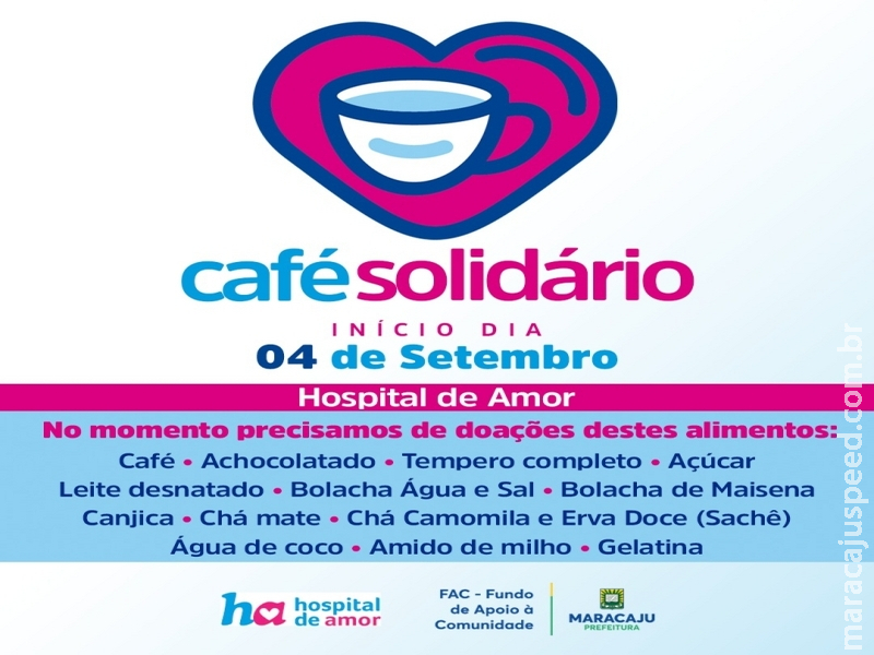Pelo terceiro ano consecutivo, FAC – Fundo de Apoio a Comunidade realiza Café Solidário
