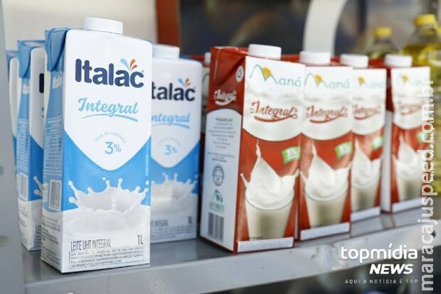 Preço do leite teve redução em Campo Grande; 2ª maior queda do País