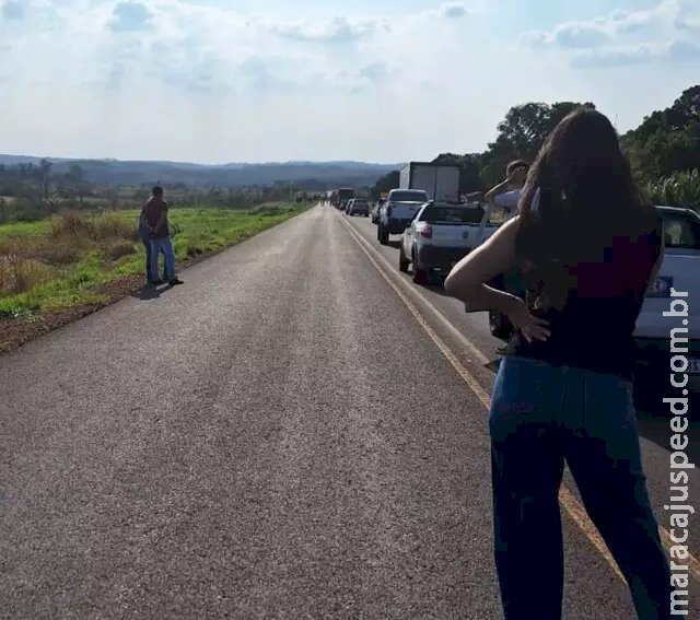 Protesto de indígenas fecha rodovia contra o marco temporal