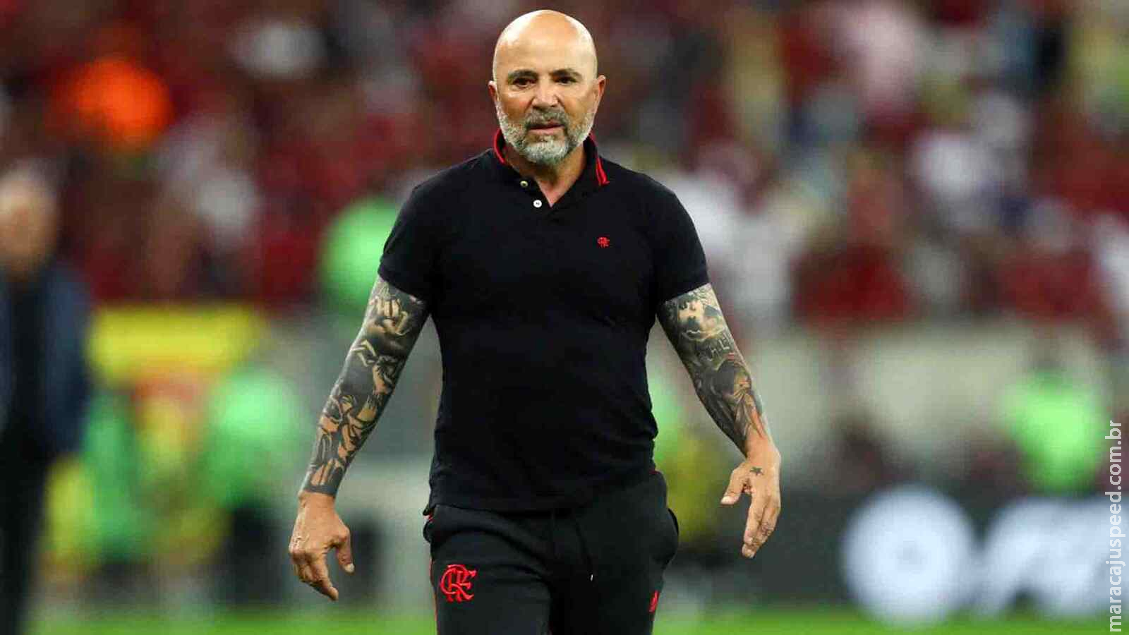 Sampaoli afirma que não vai expor Pedro e se diz triste pela situação: ‘Doeu muito’ Sampaoli afirma que não vai expor Pedro e se diz triste pela situação: ‘Doeu muito’