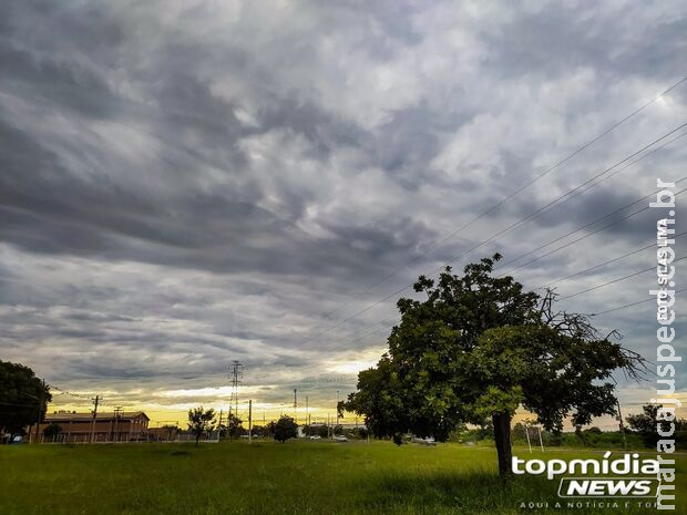 Segunda tem previsão de chuvas isoladas em MS