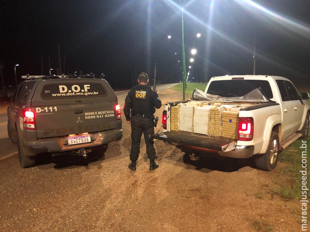 Amarok carregada com mais de uma tonelada de maconha é apreendida pelo DOF em Antônio João Amarok carregada com mais de uma tonelada de maconha é apreendida pelo DOF em Antônio João