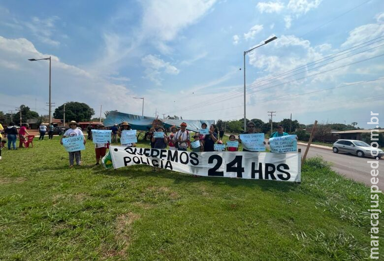 Bloqueio indígena na MS-156 continua sem previsão de liberação da via