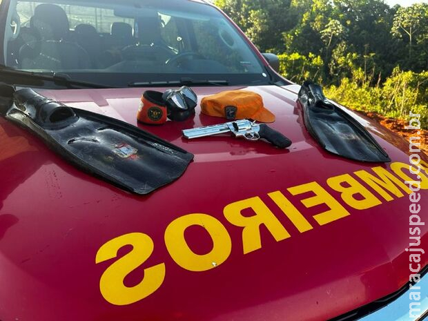 Bombeiros encontram arma usada para executar Valdomiro em Nova Andradina Bombeiros encontram arma usada para executar Valdomiro em Nova Andradina