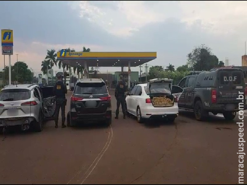 Carga milionária de maconha é apreendida e três veículos furtados são recuperados pelo DOF em Maracaju Carga milionária de maconha é apreendida e três veículos furtados são recuperados pelo DOF em Maracaju