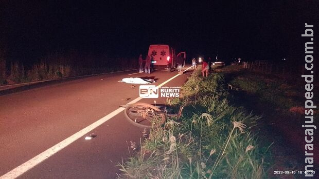 Ciclista morre atropelado e motorista foge sem prestar socorro em Dois Irmão do Buriti Ciclista morre atropelado e motorista foge sem prestar socorro em Dois Irmão do Buriti