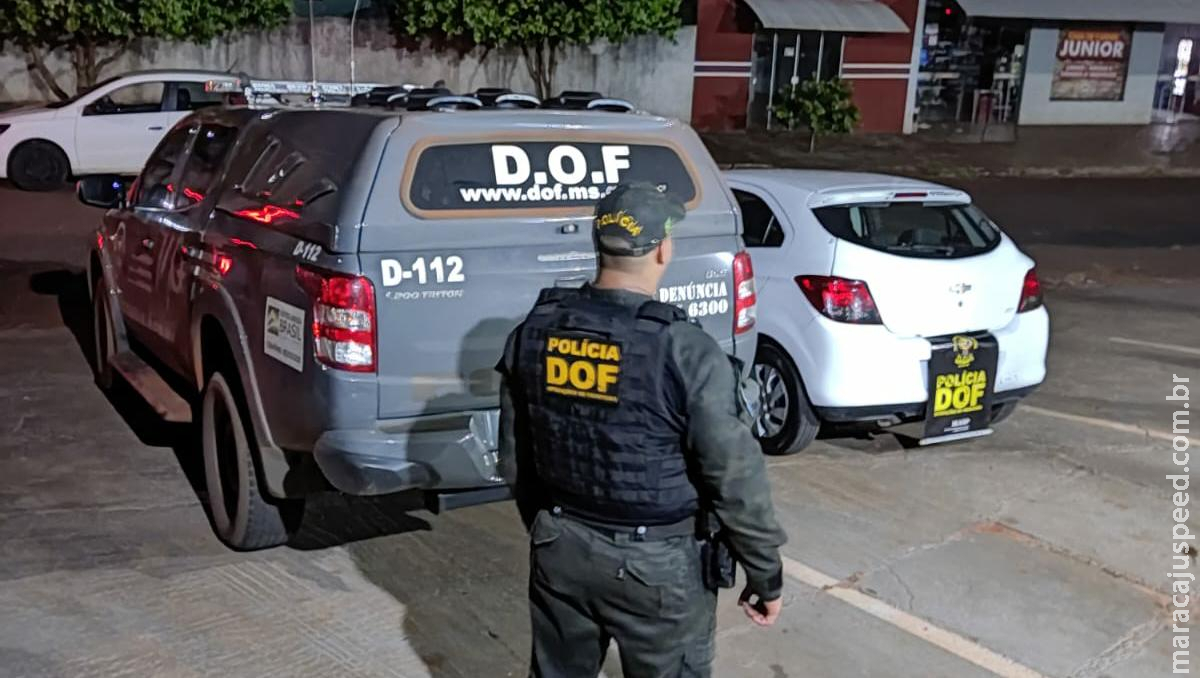 DOF apreende em Japorã veículo com registro criminal em Itapema