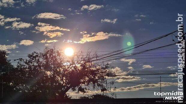 Frio perde força, calor volta com tudo e máximas ultrapassam os 30ºC em MS