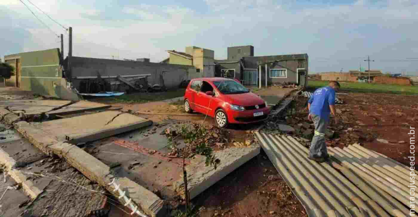 Governo decreta situação de emergência por 180 dias após temporal em Dourados