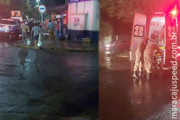 Homem é baleado na nádega e pede ajuda em supermercado em Chapadão do Sul Homem é baleado na nádega e pede ajuda em supermercado em Chapadão do Sul