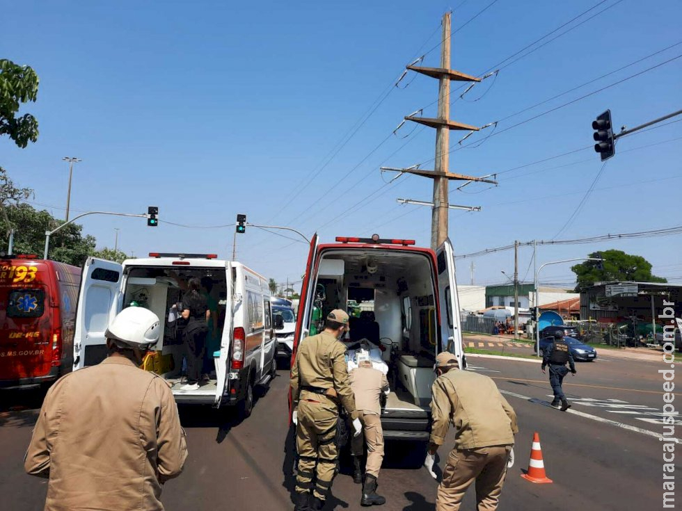 Idoso transportado em ambulância que se envolveu em acidente na Capital morre no hospital