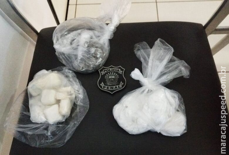 Interno é flagrado com mais de cem gramas de cocaína em cela da PED Interno é flagrado com mais de cem gramas de cocaína em cela da PED