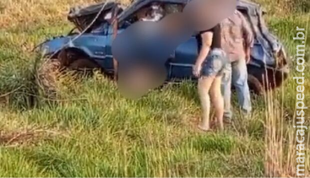 Motorista foge de abordagem policial, capota carro e morre na MS-164, em Ponta Porã Motorista foge de abordagem policial, capota carro e morre na MS-164, em Ponta Porã