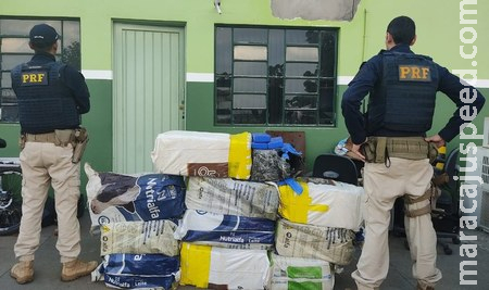 PRF apreende 303 Kg de maconha em Naviraí (MS) PRF apreende 303 Kg de maconha em Naviraí (MS)