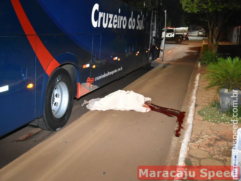 Acidente de colisão entre motocicleta e ônibus resulta em duas mortes na região central de Maracaju