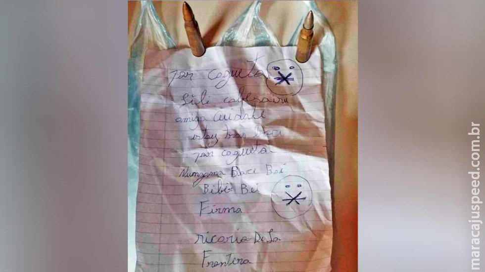 Acusada de ‘cagueta’, mulher é ameaçada de morte em bilhete assinado por pistoleiro da fronteira Acusada de ‘cagueta’, mulher é ameaçada de morte em bilhete assinado por pistoleiro da fronteira