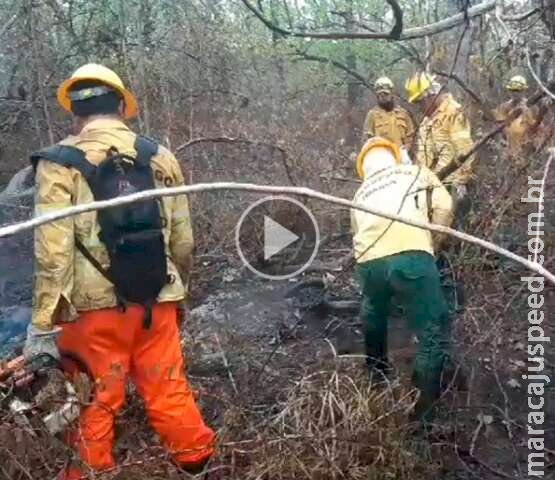 Após controle de incêndio, brigadistas mantém monitoramento de focos no Pantanal Após controle de incêndio, brigadistas mantém monitoramento de focos no Pantanal