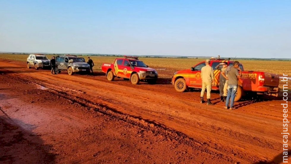 Bope e Bombeiros usam cães farejadores em buscas por vigilante que sumiu em fazenda em Rio Brilhante