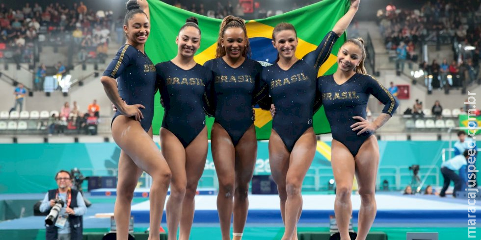 Brasil é prata na disputa por equipes na ginástica artística feminina Brasil é prata na disputa por equipes na ginástica artística feminina