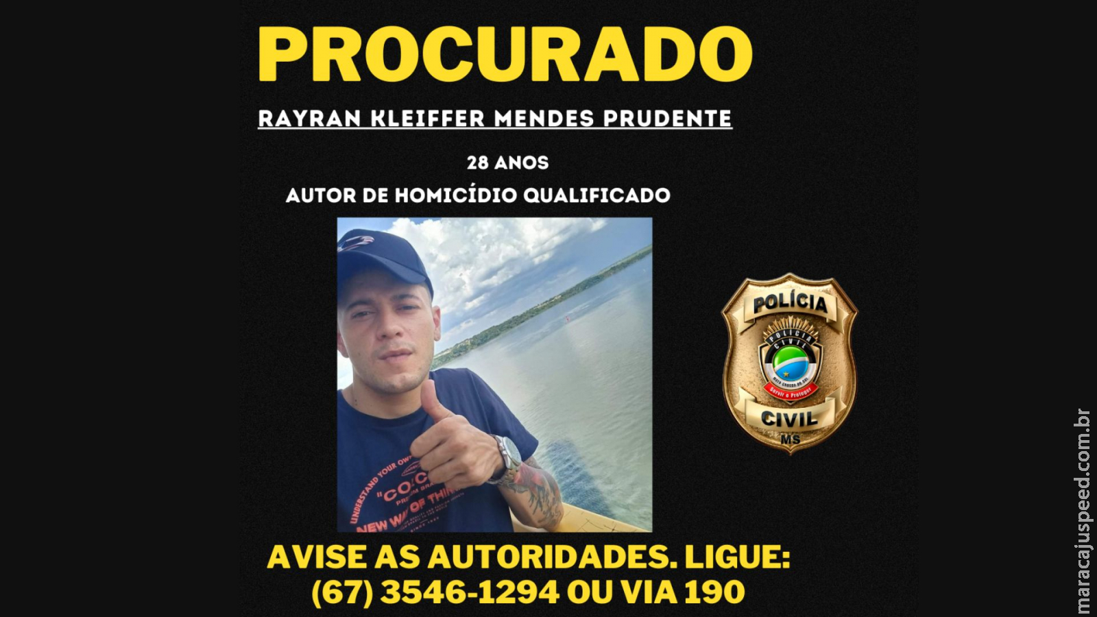 Considerado perigoso, polícia procura por homem que matou jovem a tiros em Brasilândia Considerado perigoso, polícia procura por homem que matou jovem a tiros em Brasilândia
