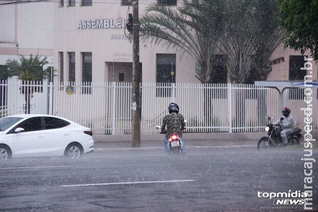 Final de semana deve começar com tempestades e ventos de 60 km/h em MS