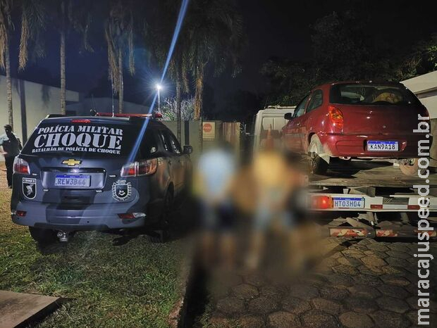 Ladrões são presos em flagrante após furtar residência em Campo Grande Ladrões são presos em flagrante após furtar residência em Campo Grande