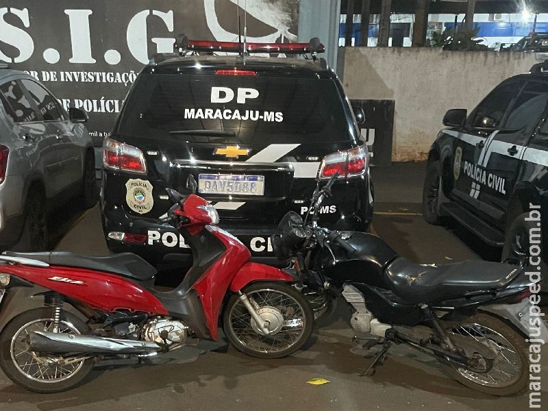 Maracaju: Polícia Civil realiza prisão em flagrante de indivíduos que furtaram motocicleta na Rua José Pereira da Rosa