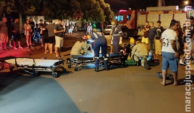 Menor bate moto do tio e faz motociclista perder massa encefálica em Dourados Menor bate moto do tio e faz motociclista perder massa encefálica em Dourados