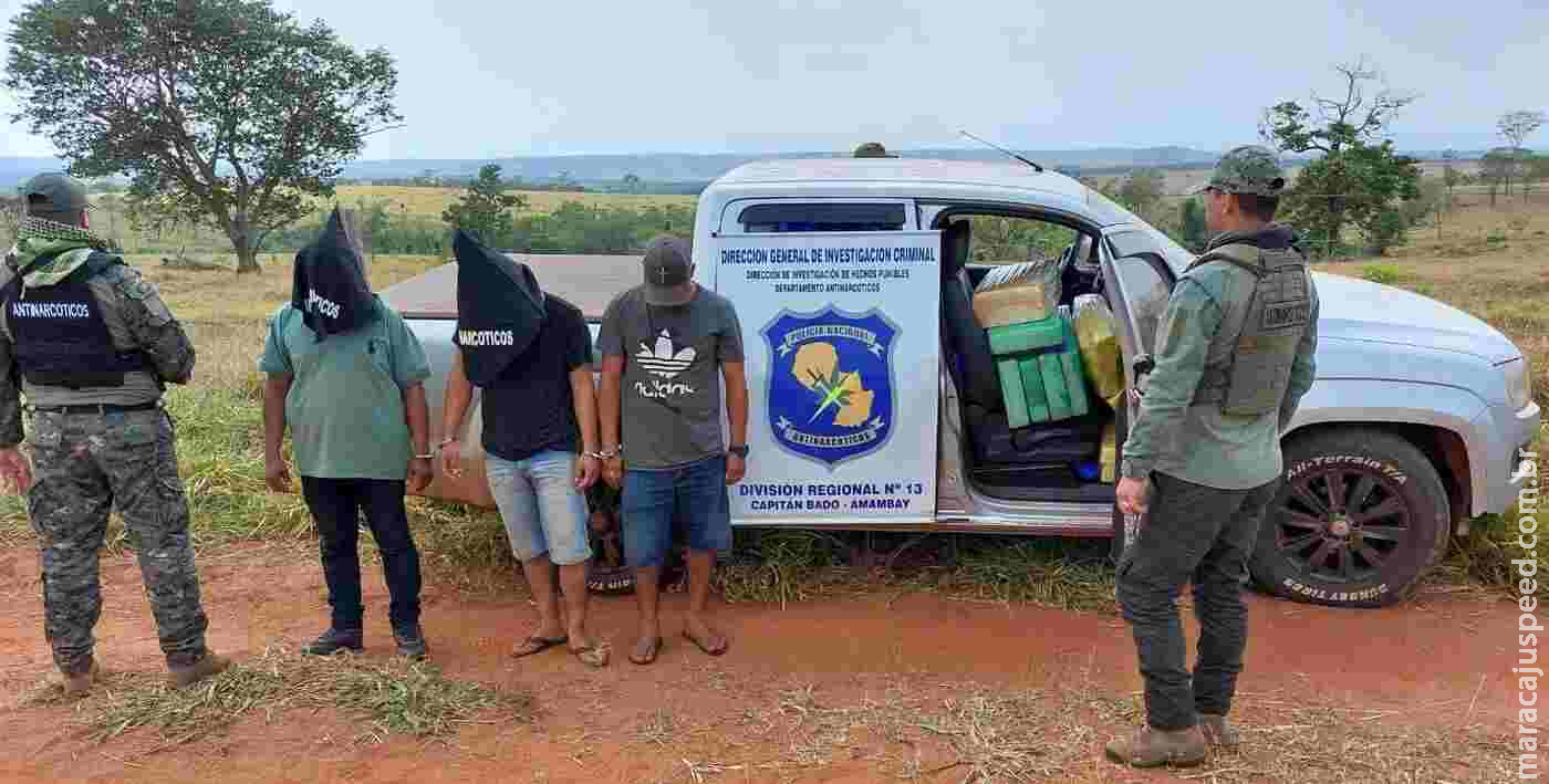 Polícia apreende carros e trio acusado de tráfico na fronteira com o MS Polícia apreende carros e trio acusado de tráfico na fronteira com o MS