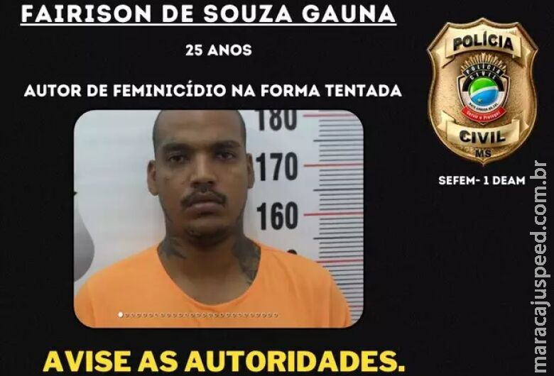 Polícia divulga cartaz para achar homem que atirou 3 vezes na ex Polícia divulga cartaz para achar homem que atirou 3 vezes na ex