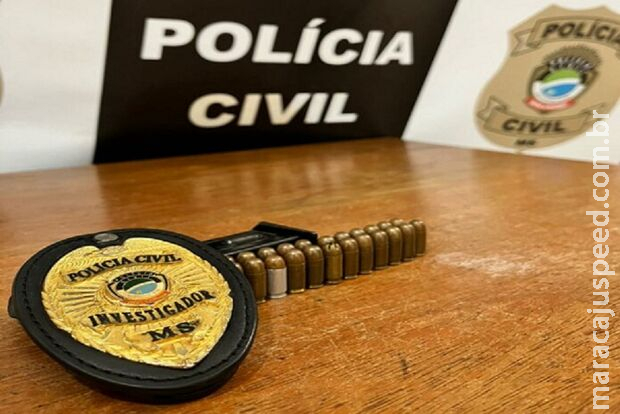 Polícia encontra arma e munições na casa de rapaz que agrediu a ex-mulher em Três Lagoas