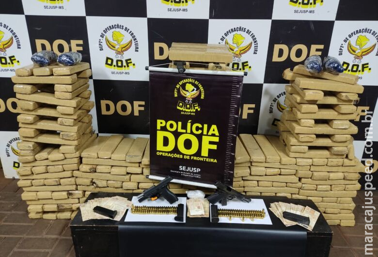 Policial penal é preso com cocaína, maconha e pistolas em Dourados