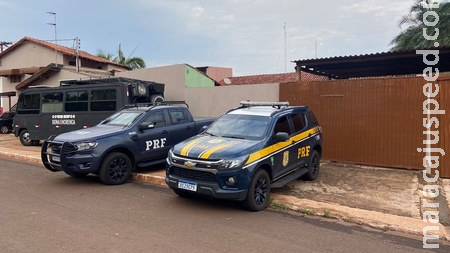 PRF e PC cumprem mandados de busca e apreensão em Terenos (MS) PRF e PC cumprem mandados de busca e apreensão em Terenos (MS)