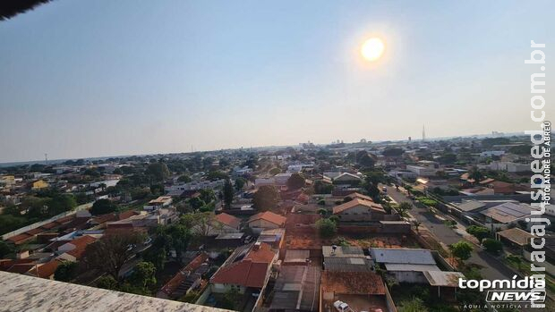 Sextou com calorão e pancadas de chuva em MS
