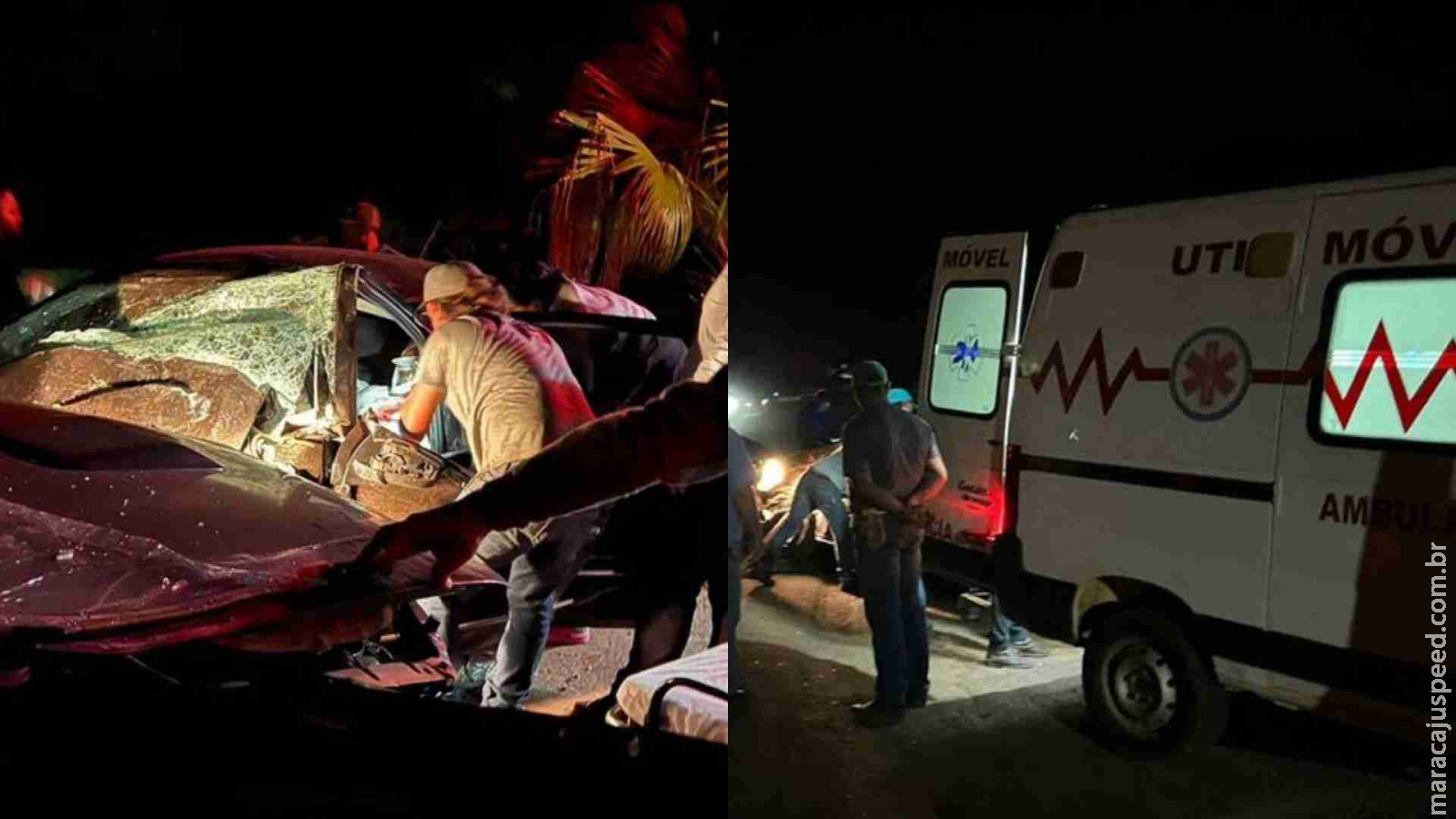 Acidente com caminhão e dois carros deixa um morto na MS-276 e três feridos Acidente com caminhão e dois carros deixa um morto na MS-276 e três feridos