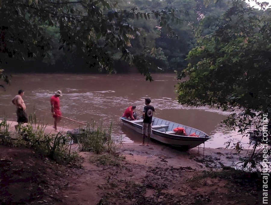 Com apoio de bombeiro de Fátima do Sul, corpo de pescador de Bataguassu é encontrado no rio Anhanduí, em Nova Andradina